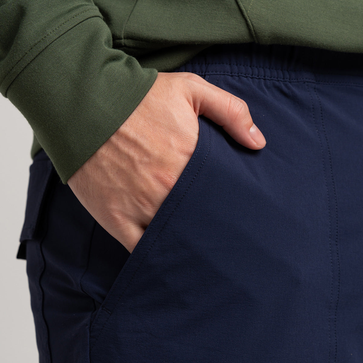 Image of Water Resistant Functional Trendy Cargo Pants for Men