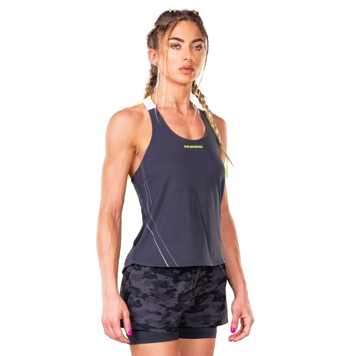 Image of Activewear Coolever Cotton Touch Tank Top Y Back for Women
