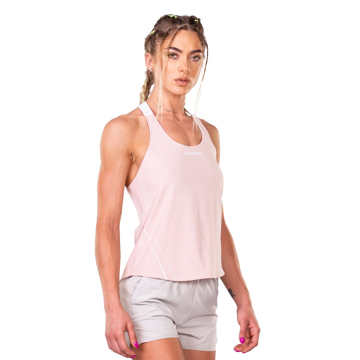 Activewear Coolever Cotton Touch Tank Top Y Back for Women