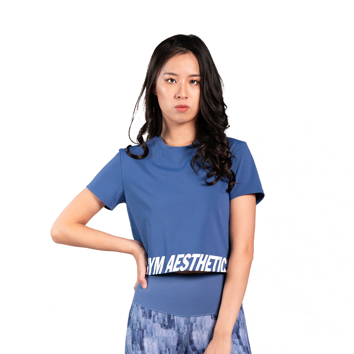 Image of Activewear Cropped Fashion T Shirt for Women