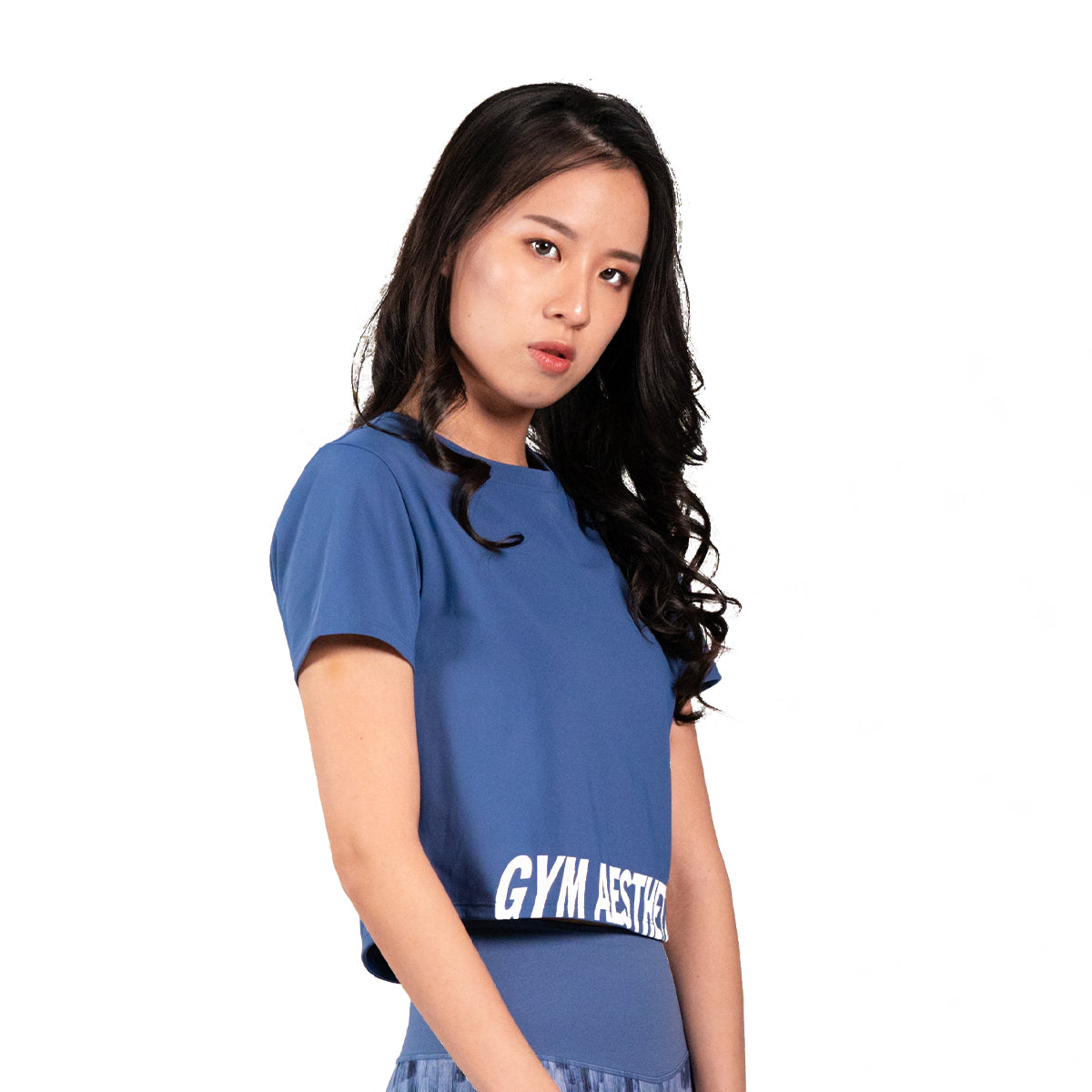 Image of Activewear Cropped Fashion T Shirt for Women