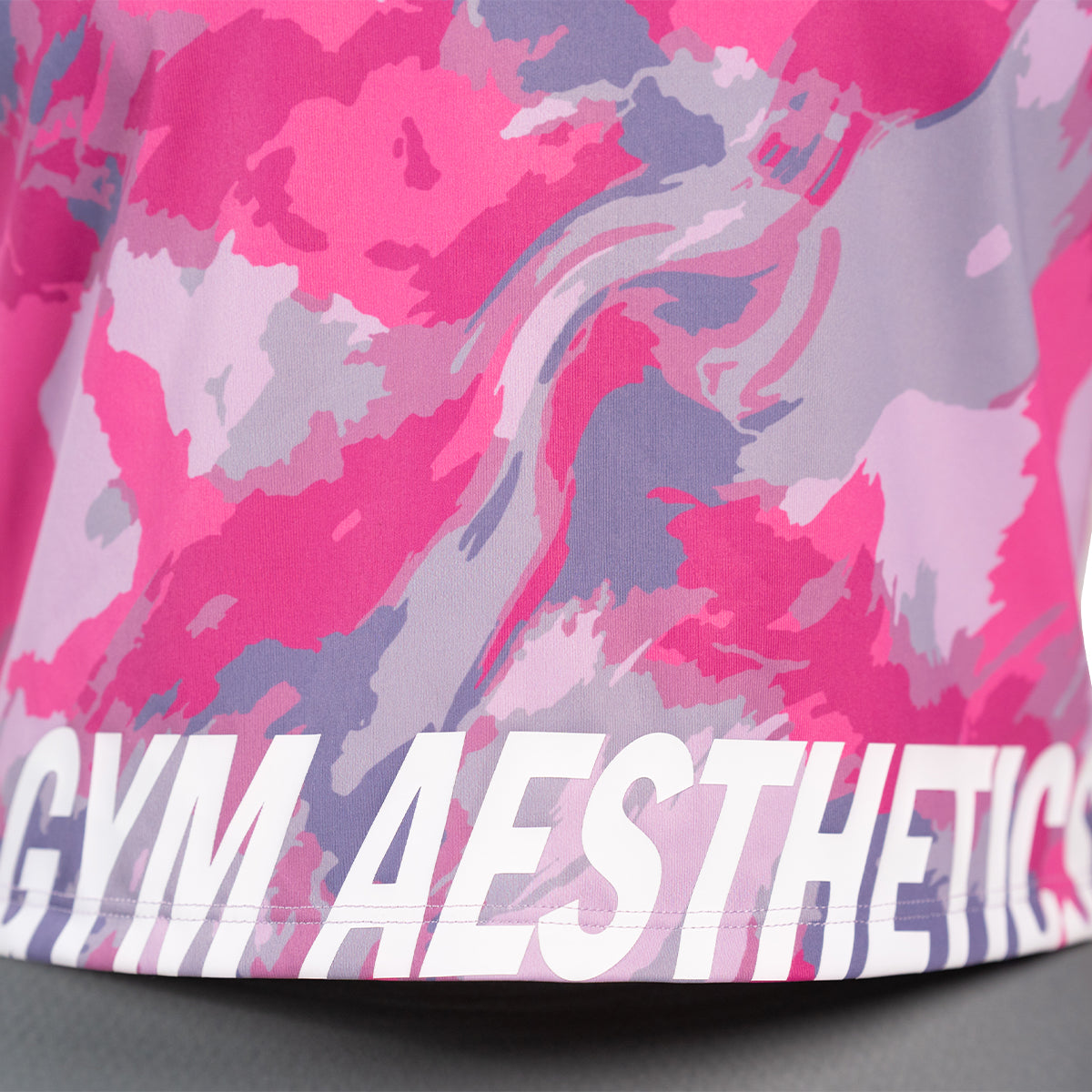 Image of Activewear Cropped Printed Fashion T Shirt for Women