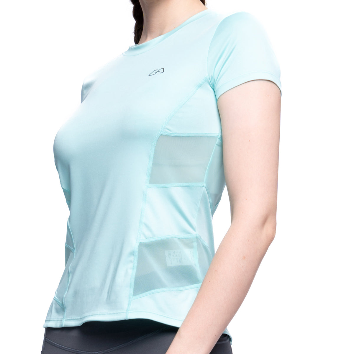 Image of Activewear Mesh Blocking Sport Shirt for Women