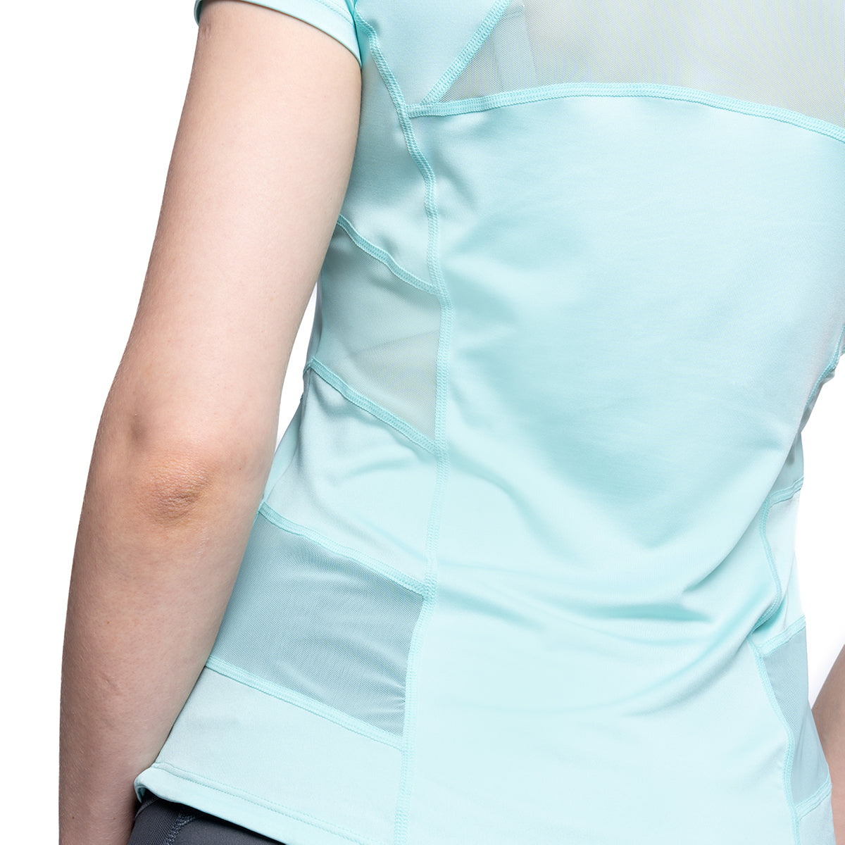 Activewear Mesh Blocking Sport Shirt for Women