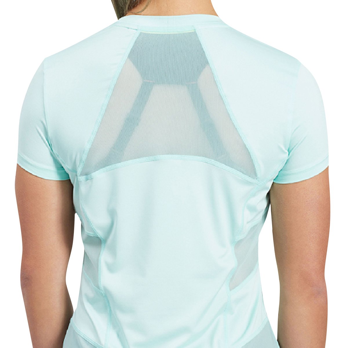 Image of Activewear Mesh Blocking Sport Shirt for Women