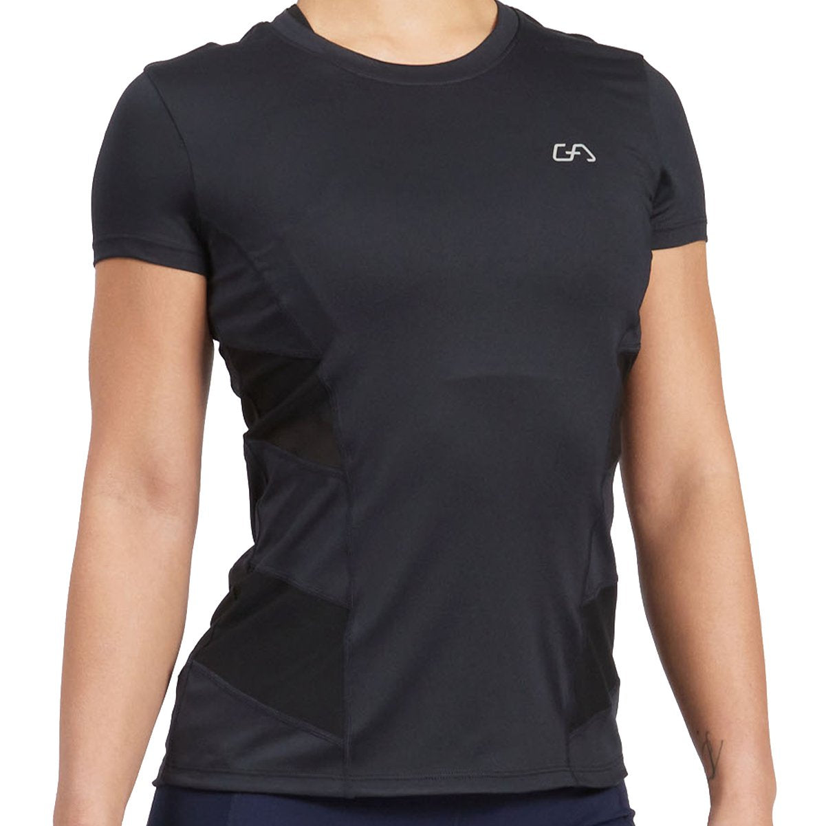 Activewear Mesh Blocking Sport Shirt for Women
