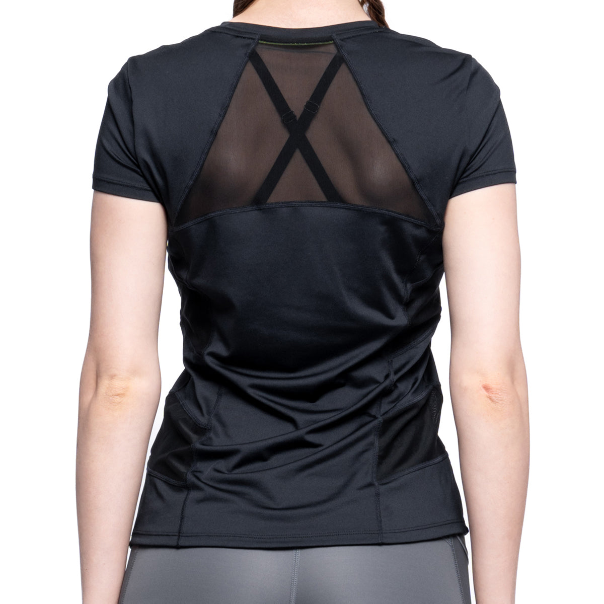 Image of Activewear Mesh Blocking Sport Shirt for Women