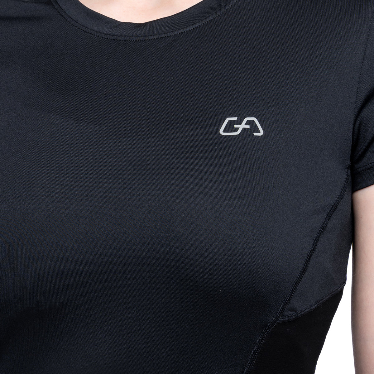 Image of Activewear Mesh Blocking Sport Shirt for Women
