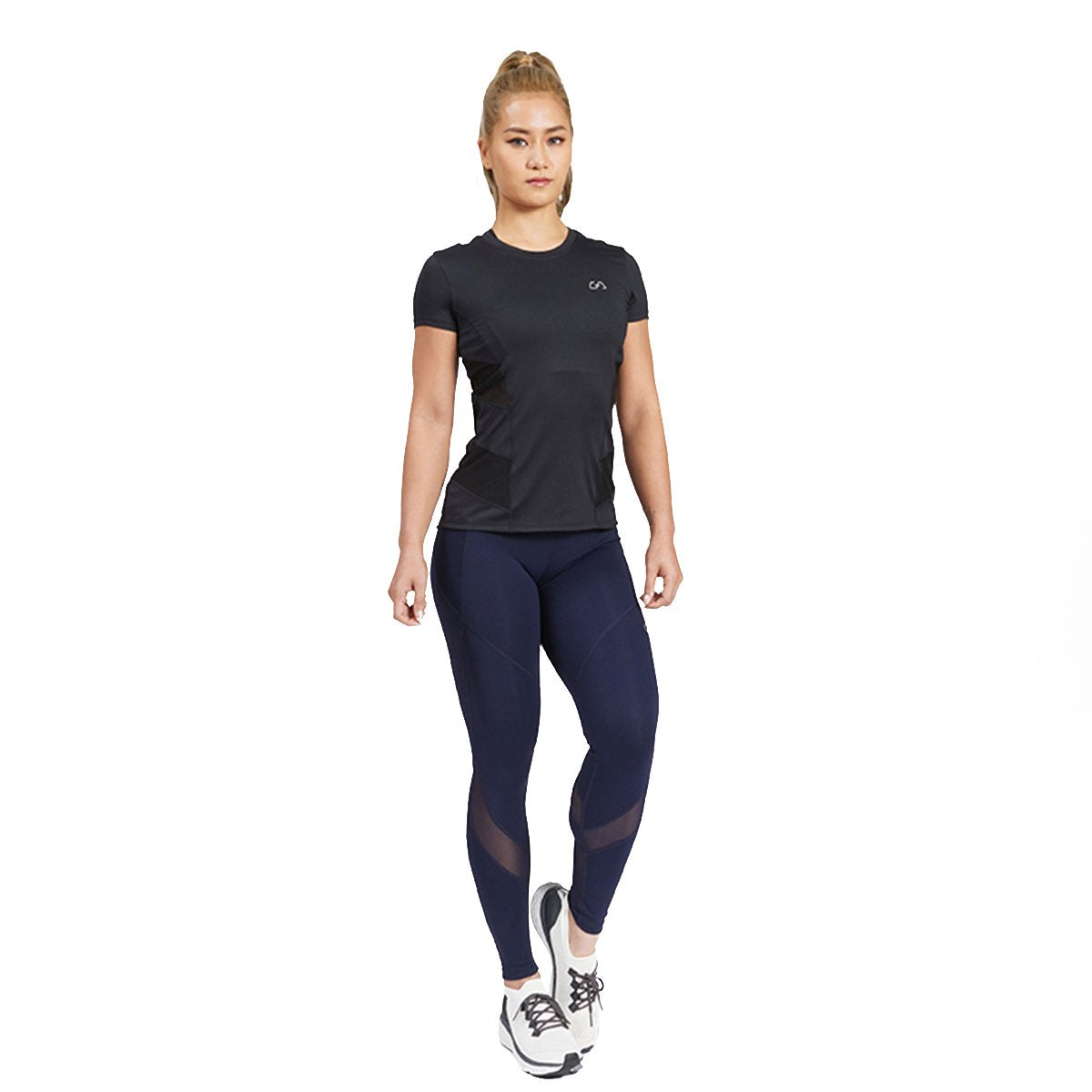 Activewear Mesh Blocking Sport Shirt for Women