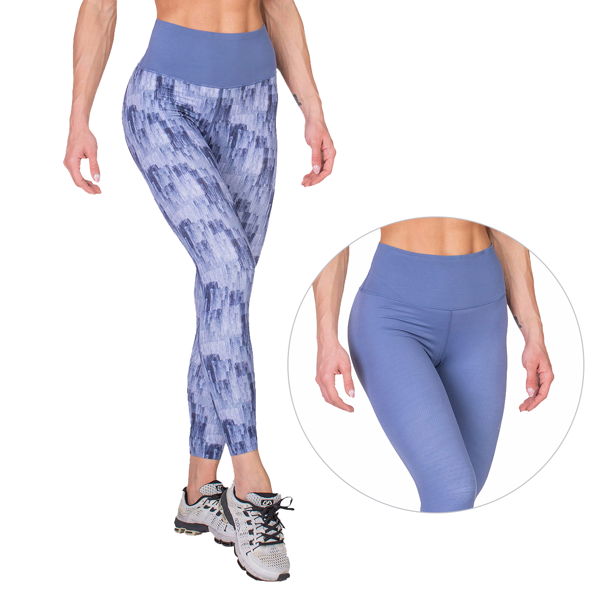 Activewear Quantum Mirac Leggings Painting Print Reversible