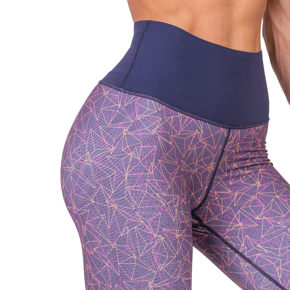 Activewear Quantum Mirac Leggings Geometry Pattern Reversible for Women