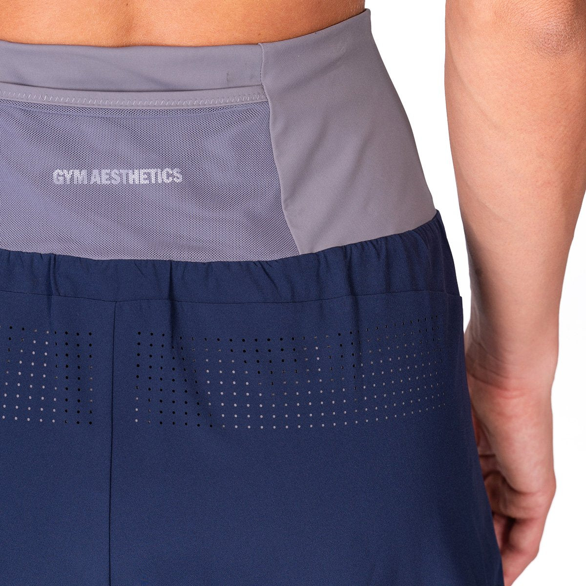 Image of Aktivkleidung 2in1 Farbblock Laufhosen für Damen