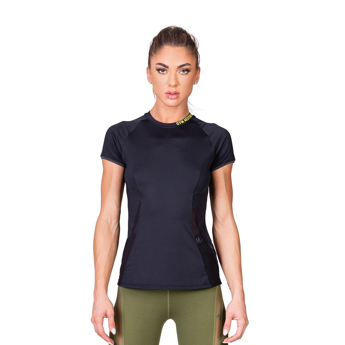 Activewear Mesh Blocking Sport Shirt for Women