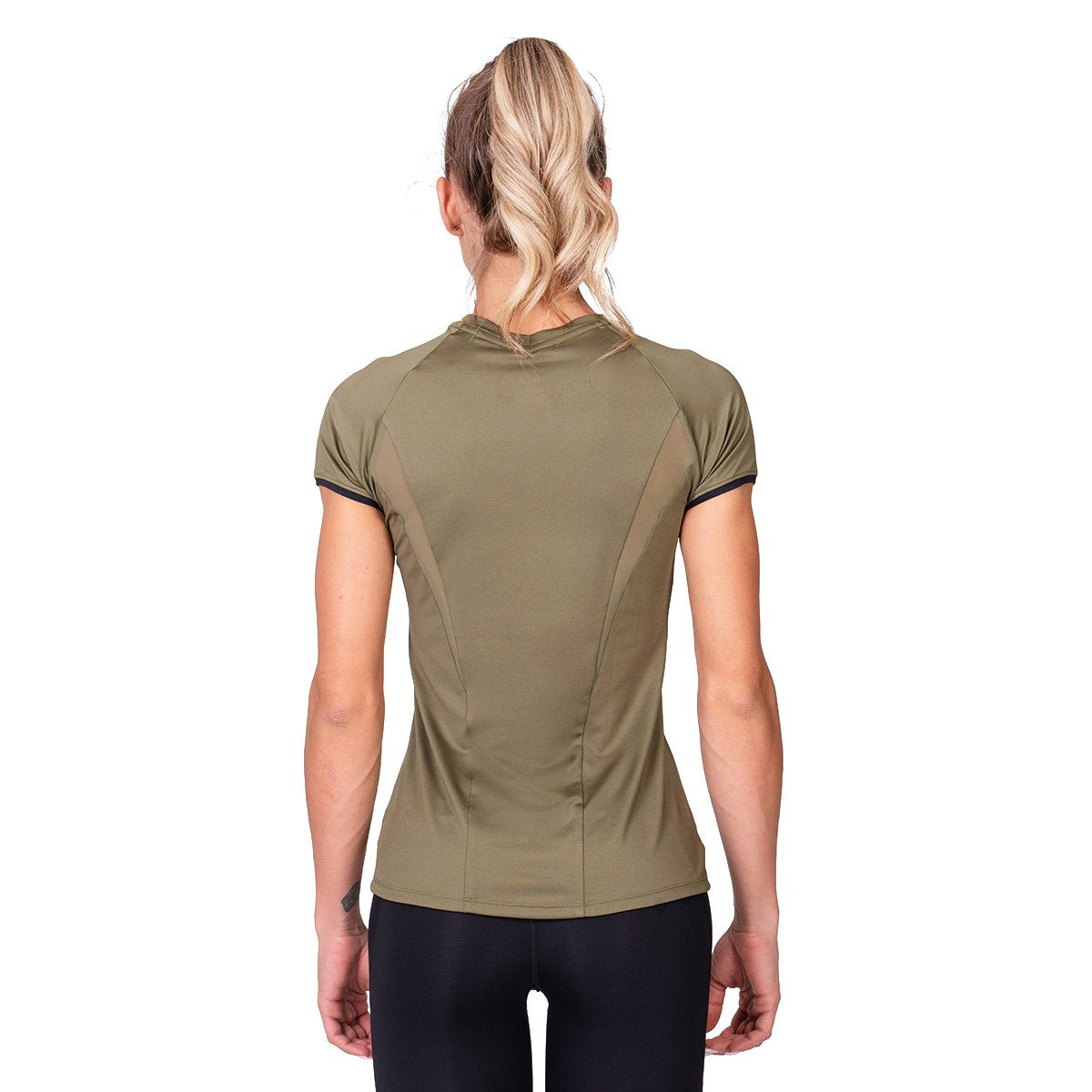 Activewear Mesh Blocking Sport Shirt for Women