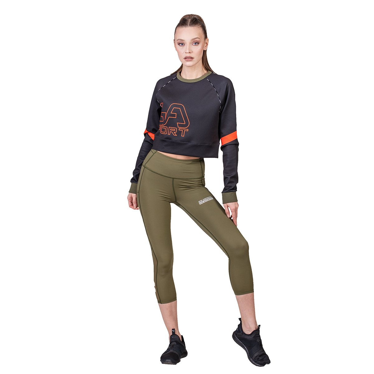 Image of Athleisure Cropped Sweatshirt for Women
