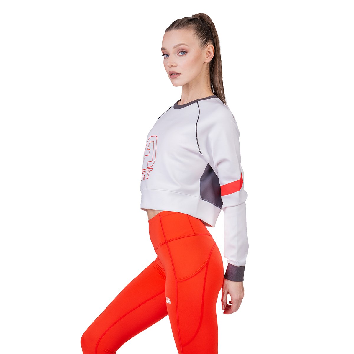 Image of Athleisure Cropped Sweatshirt for Women