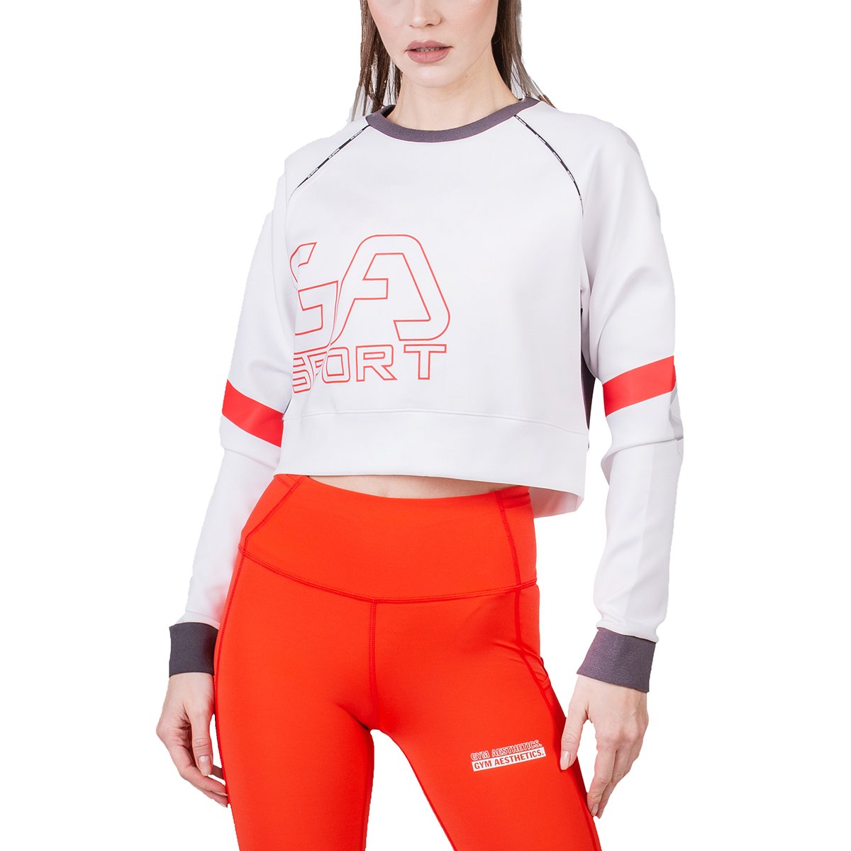 Image of Athleisure Cropped Sweatshirt for Women