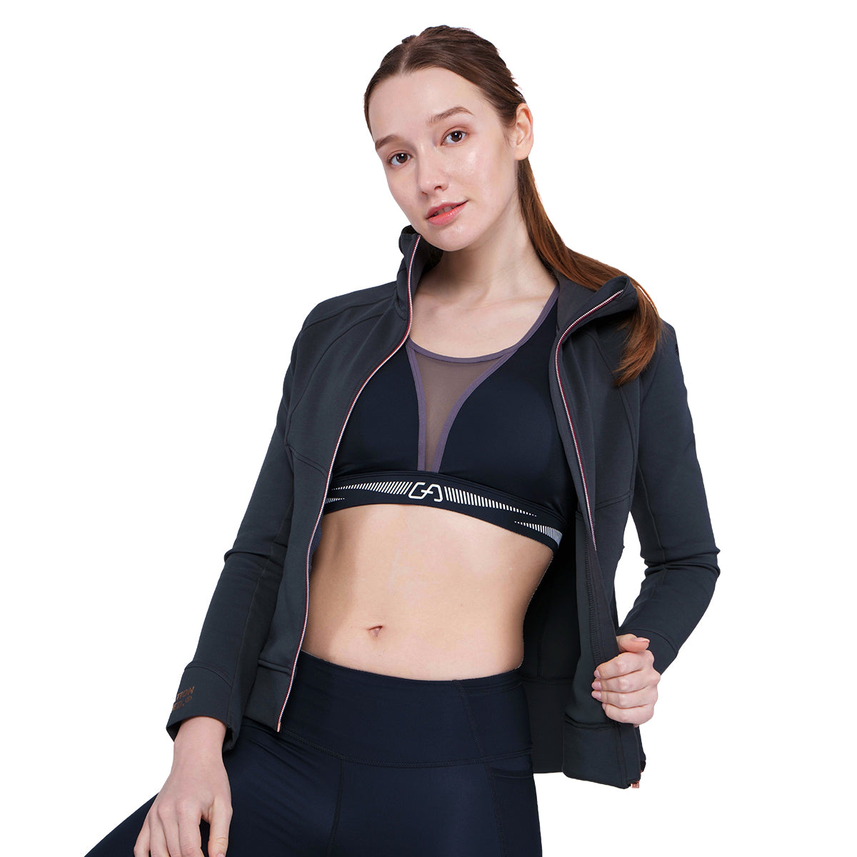 Image of Athleisure Fancy Logo Jacket for Women