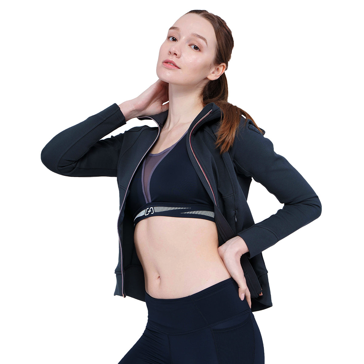 Athleisure Fancy Logo Jacket for Women