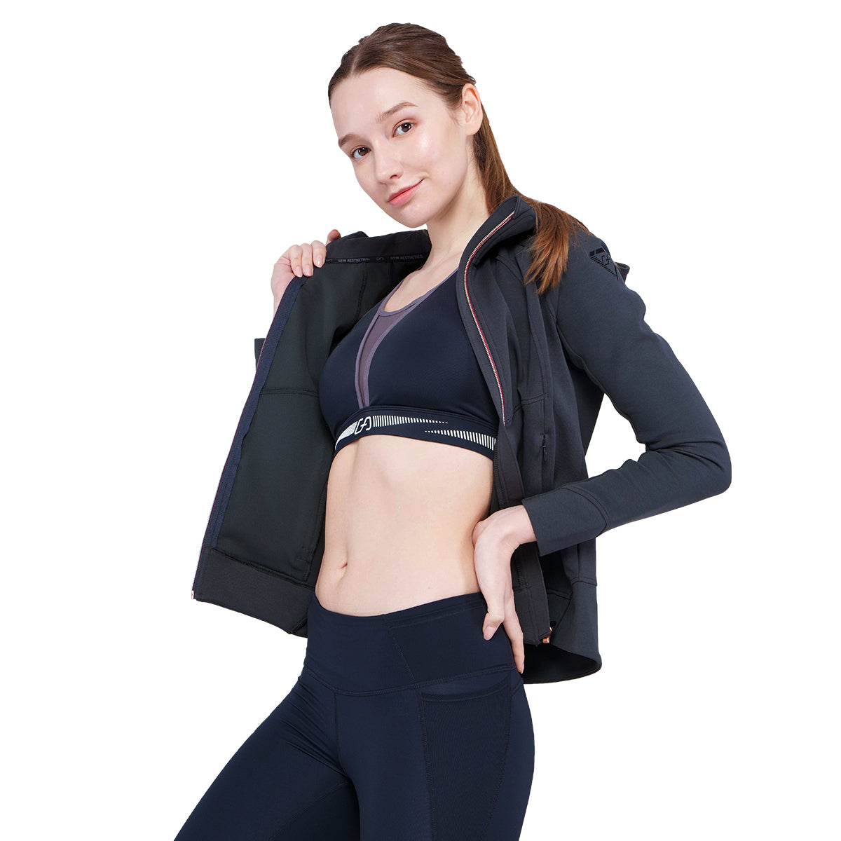 Athleisure Fancy Logo Jacket for Women