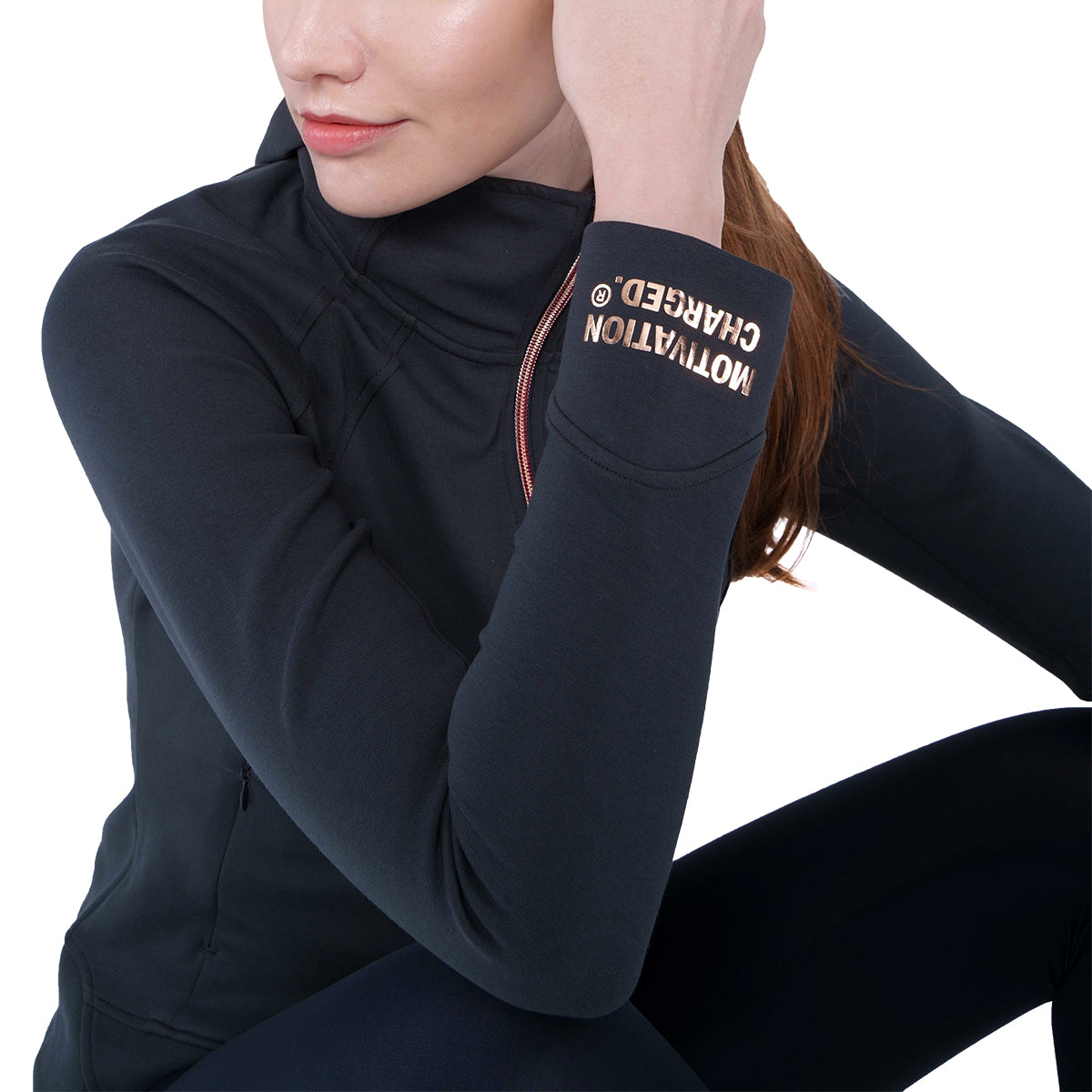 Image of Athleisure Fancy Logo Jacket for Women