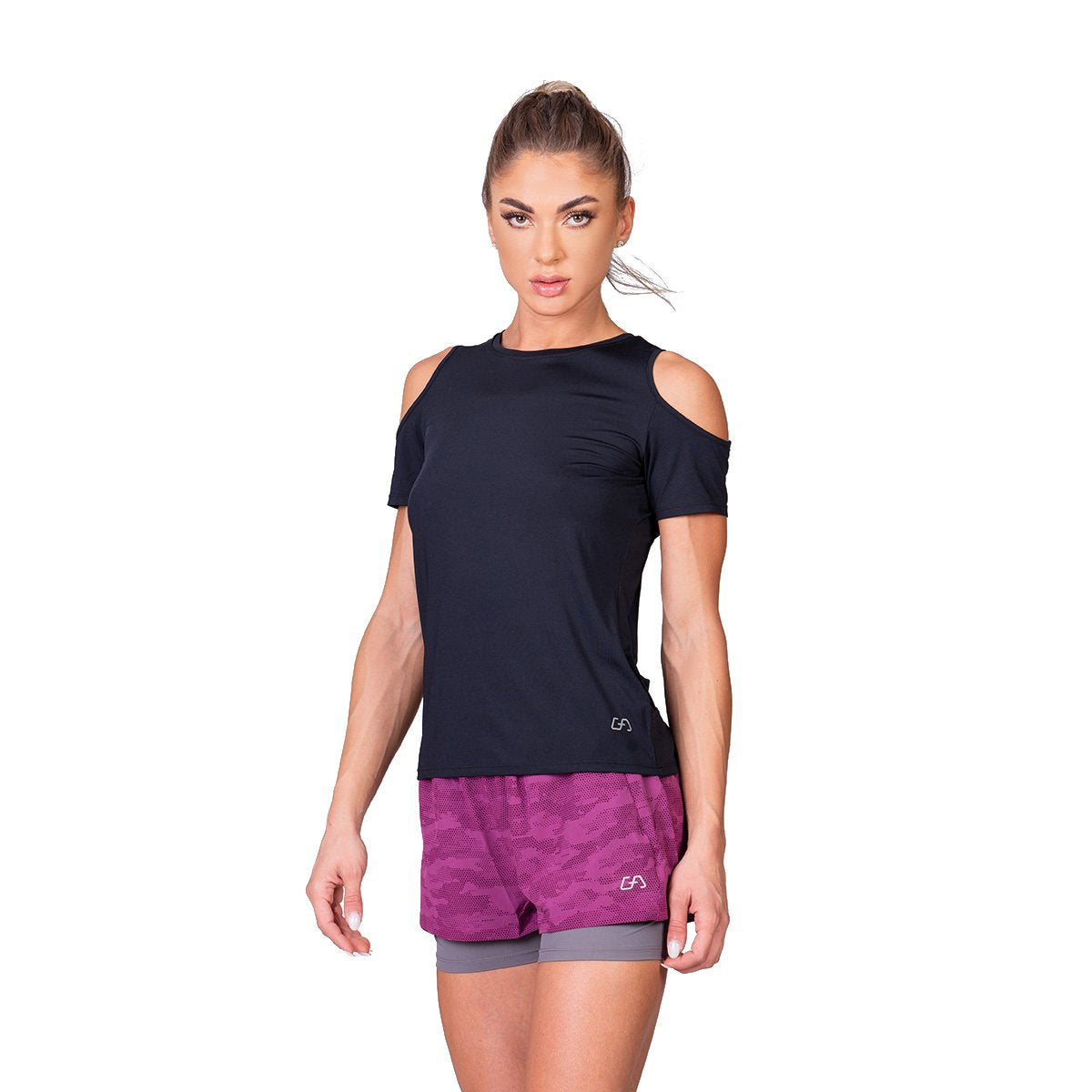 Athleisure Cold shoulder Fashion T Shirt