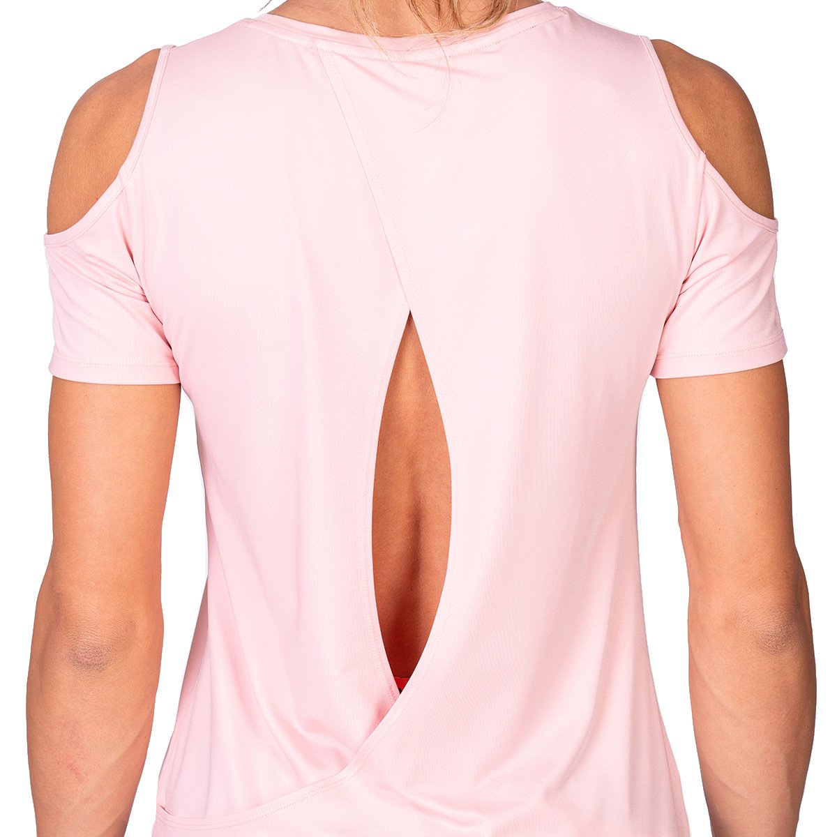 Image of Athleisure Cold shoulder Fashion T-Shirt for Women