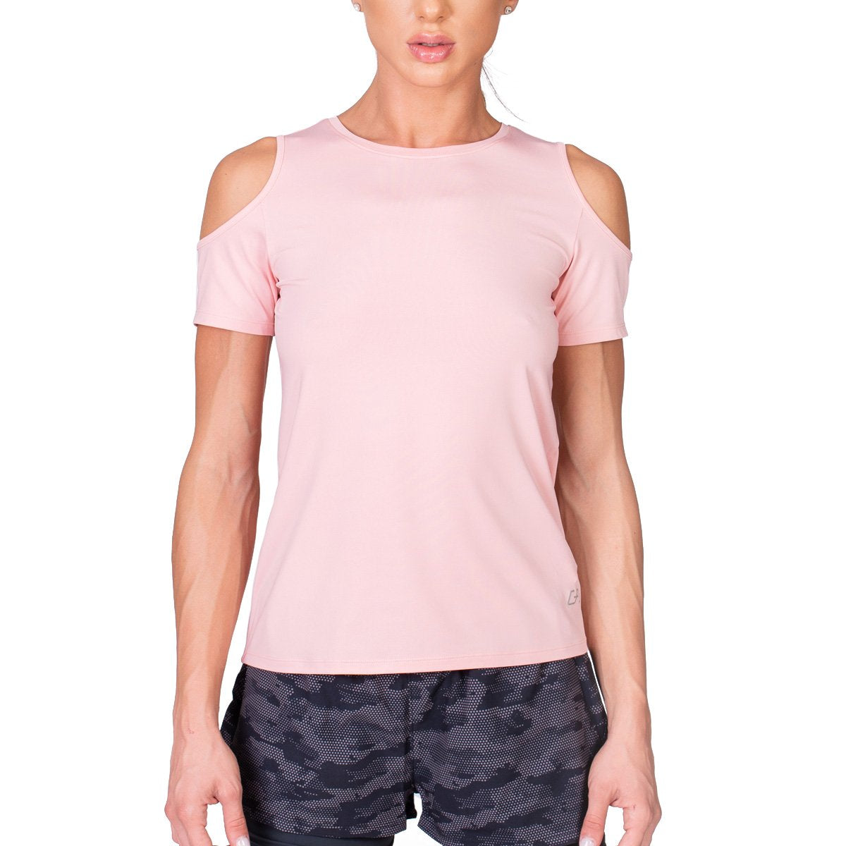 Image of Athleisure Cold shoulder Fashion T-Shirt for Women