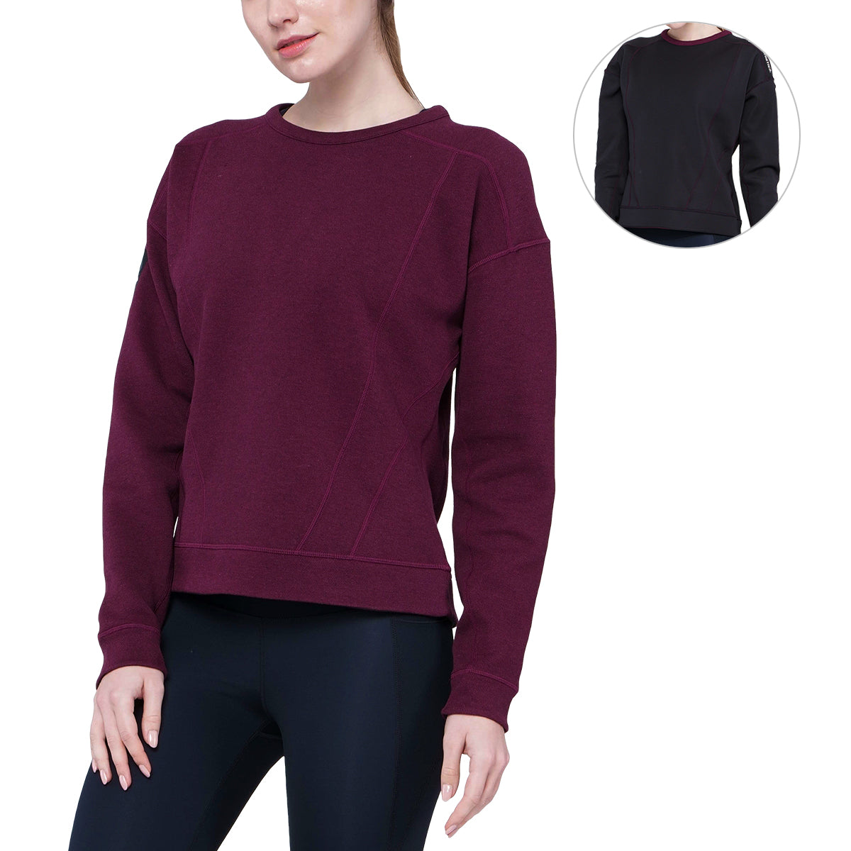 Image of Athleisure Reversible Sweatshirt Pique for Women
