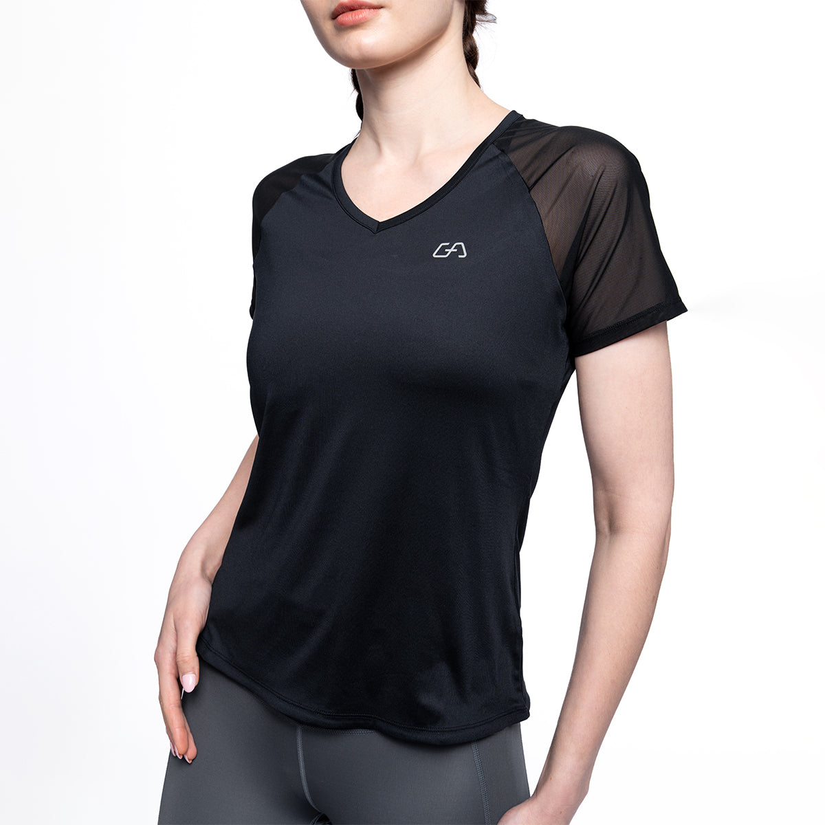Image of Athleisure Workout Fashion T Shirt for Women
