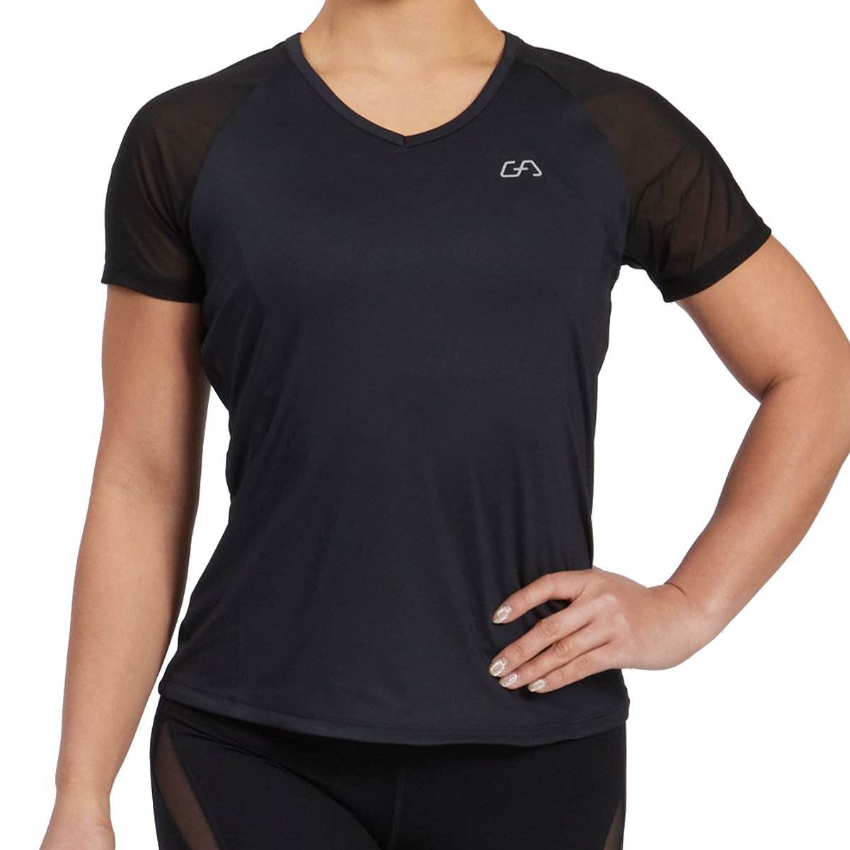 Image of Athleisure Workout Fashion T Shirt for Women