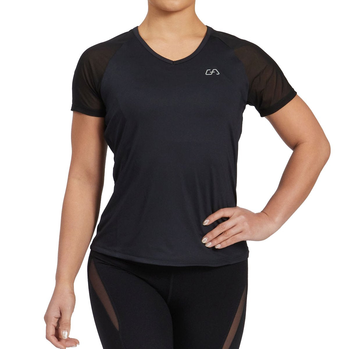 Image of Athleisure Workout Fashion T Shirt for Women