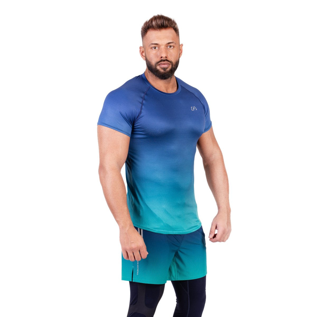 Image of Essential gradient crew neck Sport Shirt for Men