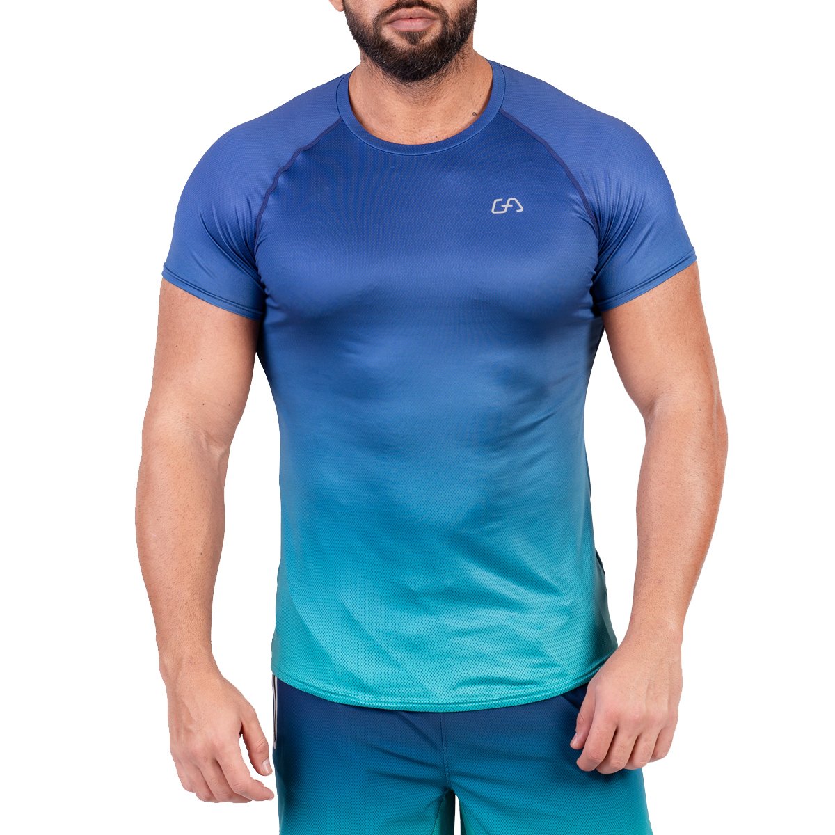 Image of Essential gradient crew neck Sport Shirt for Men