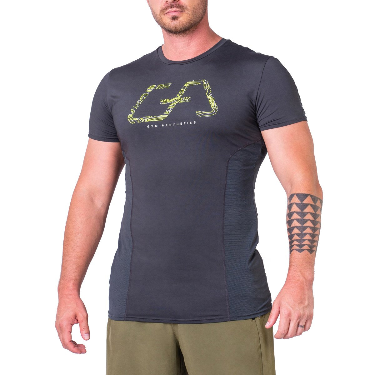 Image of Wesentlich Dichte Maschen Tight-Fit T-Shirt für Herren