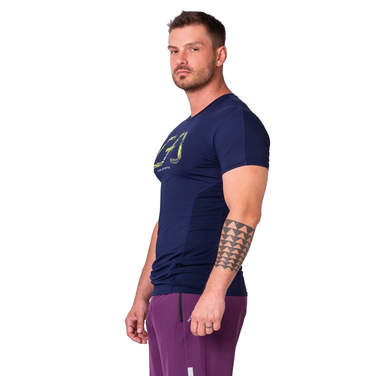 Image of Wesentlich Dichte Maschen Tight-Fit T-Shirt für Herren
