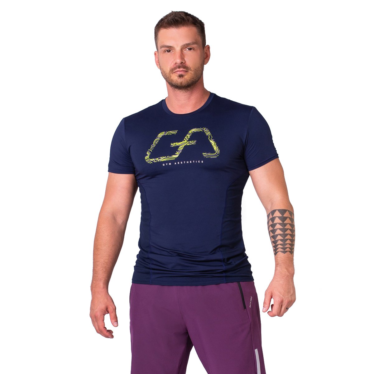 Image of Wesentlich Dichte Maschen Tight-Fit T-Shirt für Herren