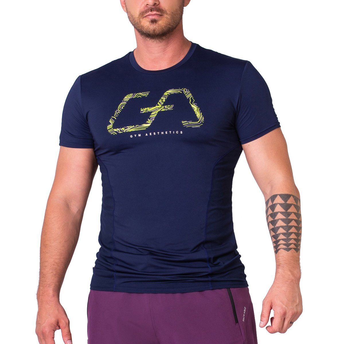 Image of Wesentlich Dichte Maschen Tight-Fit T-Shirt für Herren