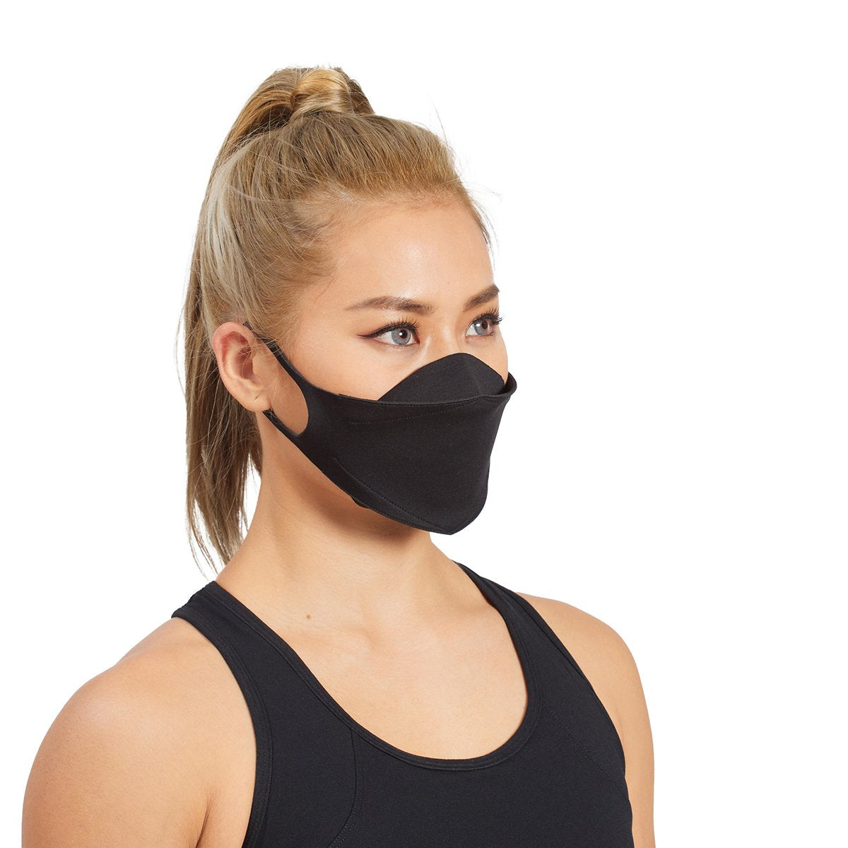 Image of HiQPRO Wiederverwendbare Maske mit patentierter antimikrobieller airDefender ® Technologie in Volltonfarbe