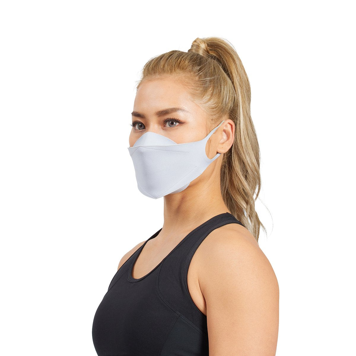 Image of HiQPRO Wiederverwendbare Maske mit patentierter antimikrobieller airDefender ® Technologie in Volltonfarbe