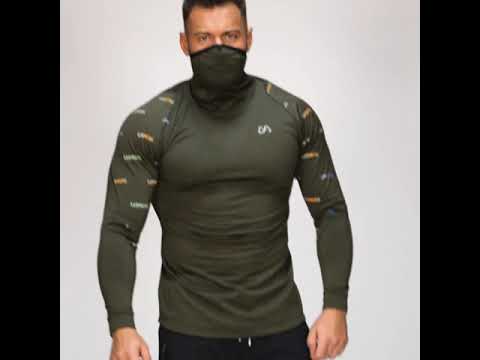 Image of Schutz Mund und Nasen Schutz T Shirt für Herren