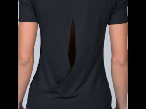 Image of Athleisure Cold shoulder Fashion T-Shirt for Women