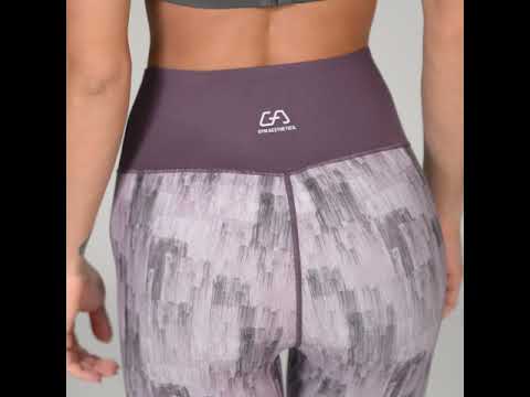 Image of Activewear Quantum Mirac Leggings Painting Print Reversible for Women