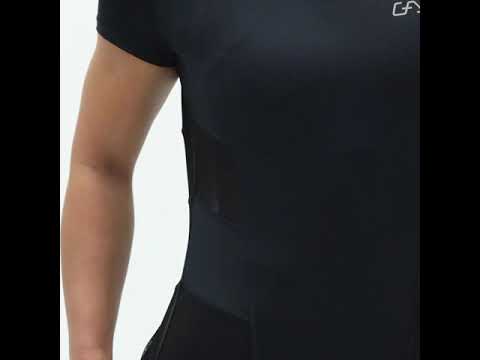 Image of Activewear Mesh Blocking Sport Shirt for Women