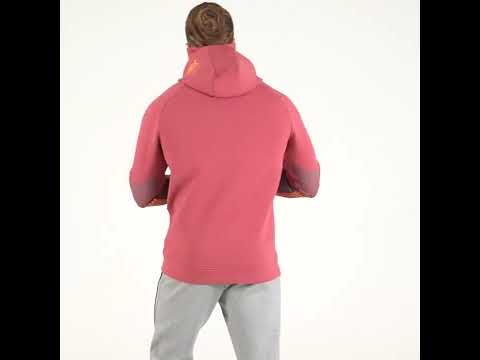 Image of Protection Detachable Mask 1/2 Zip Mock Hoodies for Men