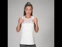 Load and play video in Gallery viewer, Workout Mighty Tech Mesh Gym Tank for Women
