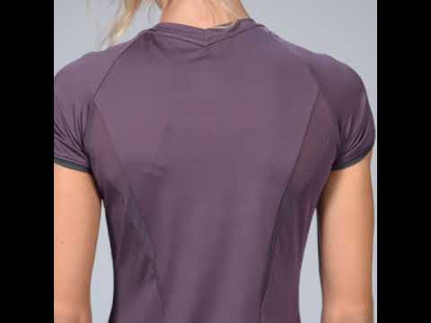 Image of Activewear Mesh Blocking Sport Shirt for Women
