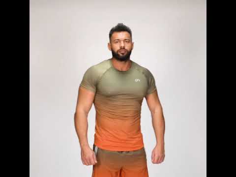 Image of Essential gradient crew neck Sport Shirt for Men