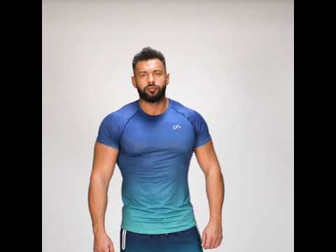 Image of Essential gradient crew neck Sport Shirt for Men