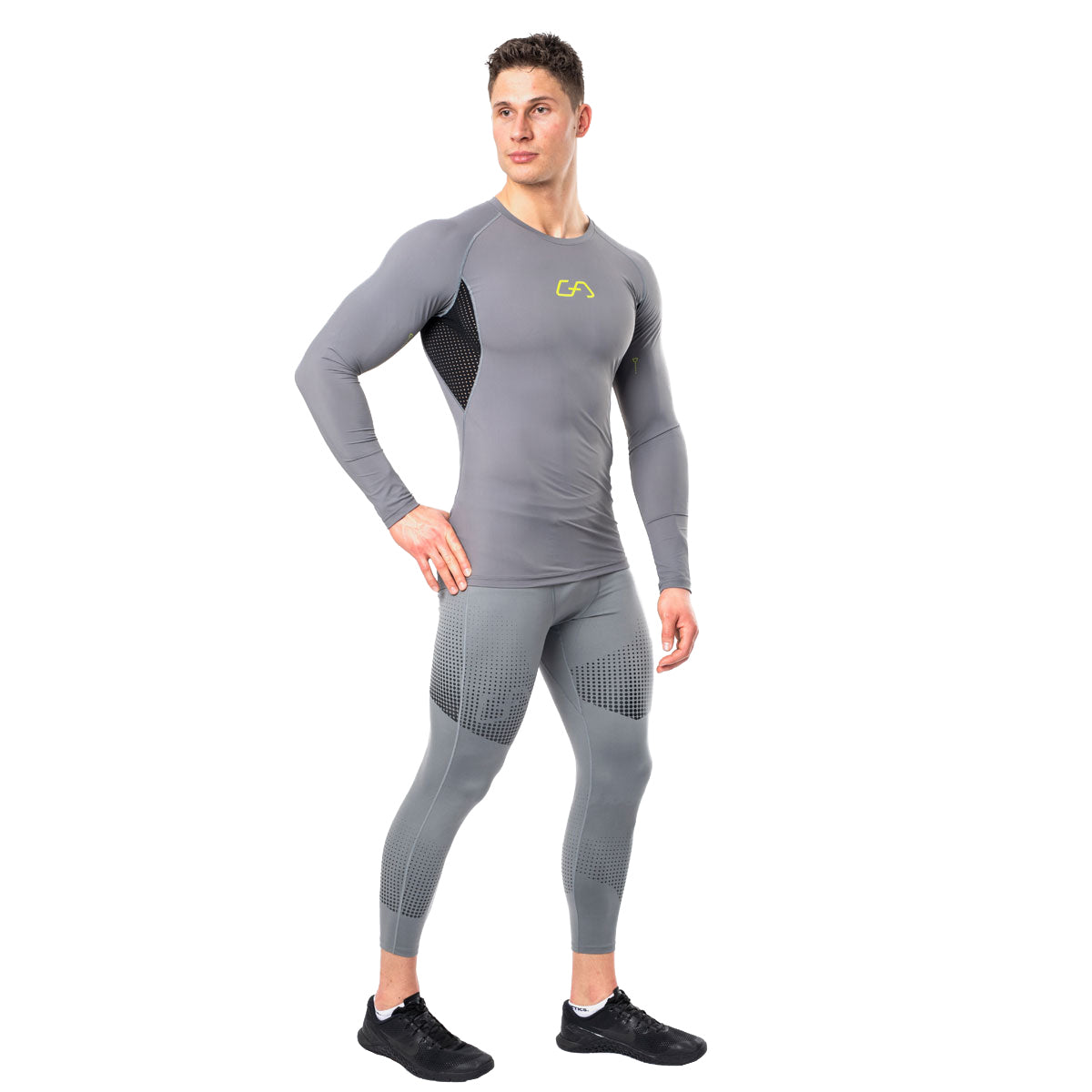 Image of Langarm Kompressionsshirt Herren HiTense